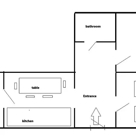 Center 2 Separte 1 Kitchen Very Quite 70m アパート クラクフ